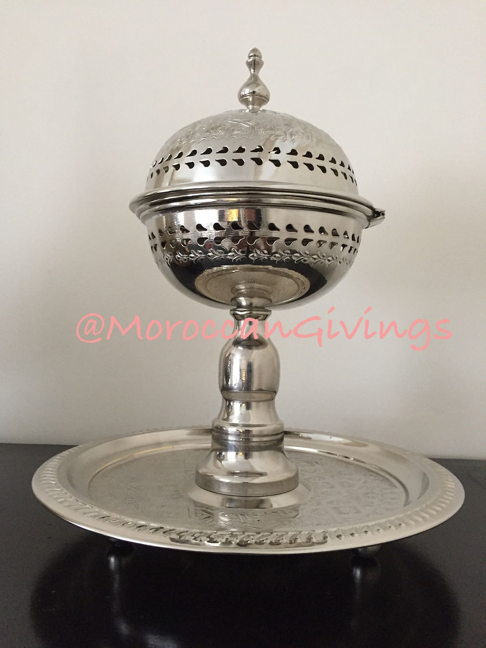 Thumbnail: SMALL Handcrafted Alpaca Silver Incense Burner