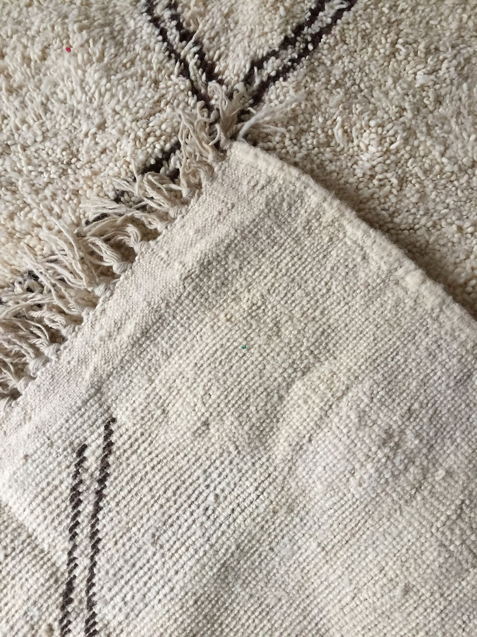 Thumbnail: Moroccan Genuine 100% Wool Beni Ourain Rug (BO40)