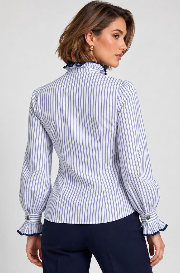Thumbnail: Shirt Atina White and Blue