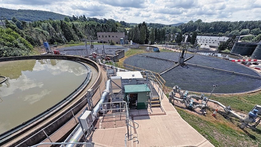 Salnes Filter and settlement tanks with Bio-Blok® 150 vertical flow media