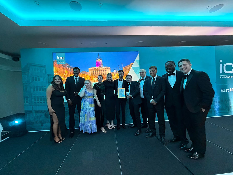 Success for Mott MacDonald Bentley at the ICE East Midlands Merit Awards
