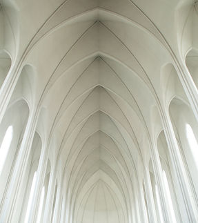 White Arched Ceiling