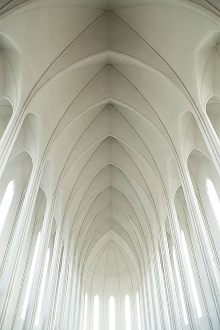 White Arched Ceiling