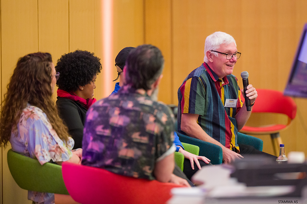 Ian Trevor talking at STAMMAFEST 2024