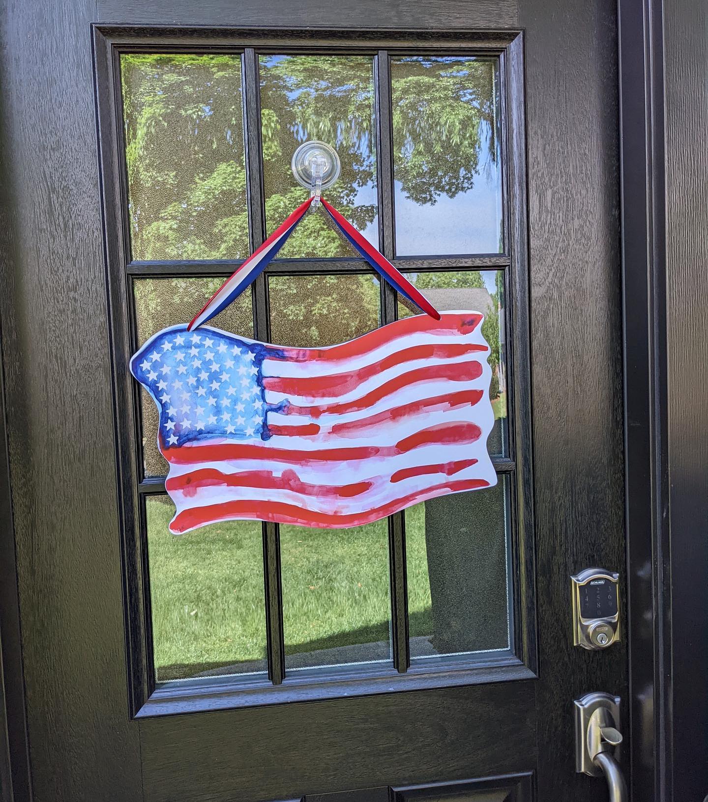American Flag Door Art
