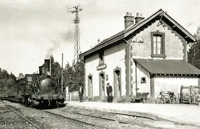 La gare de la Ferté-Fresnel avant la seconde guerre
(source : CPArama)
