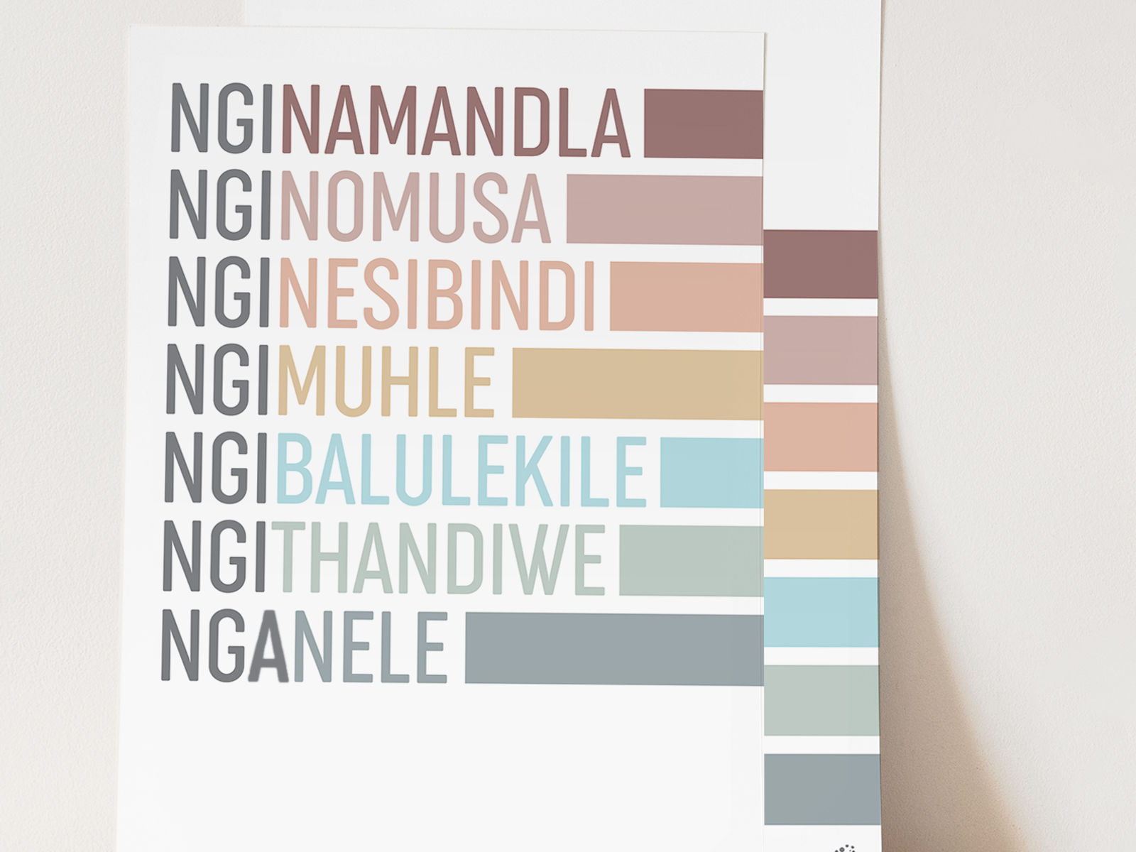Self-Affirmations Pastel (isiZulu)