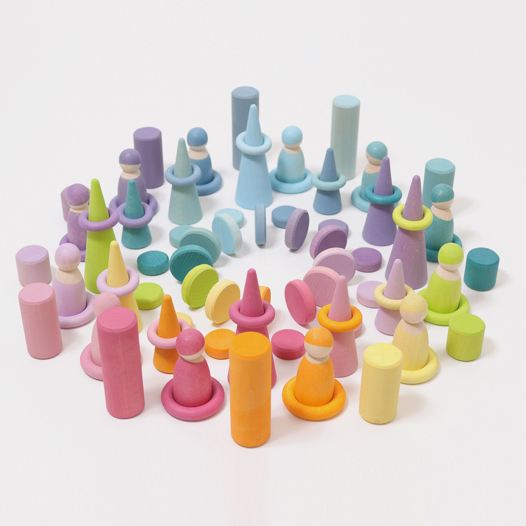 Grimms Wooden Pastel Coins