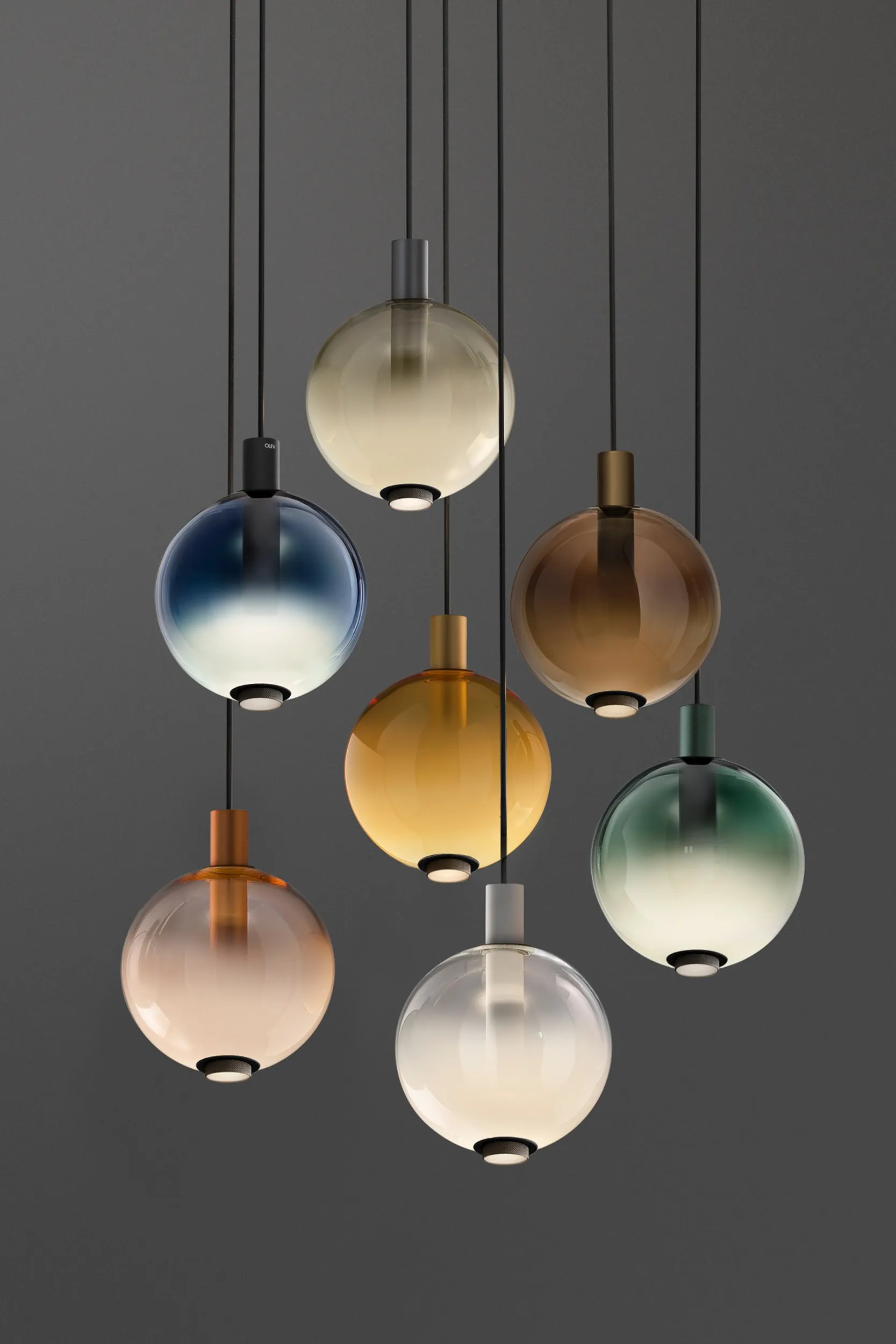 Olev Glaskugel Lampe Stewarts München