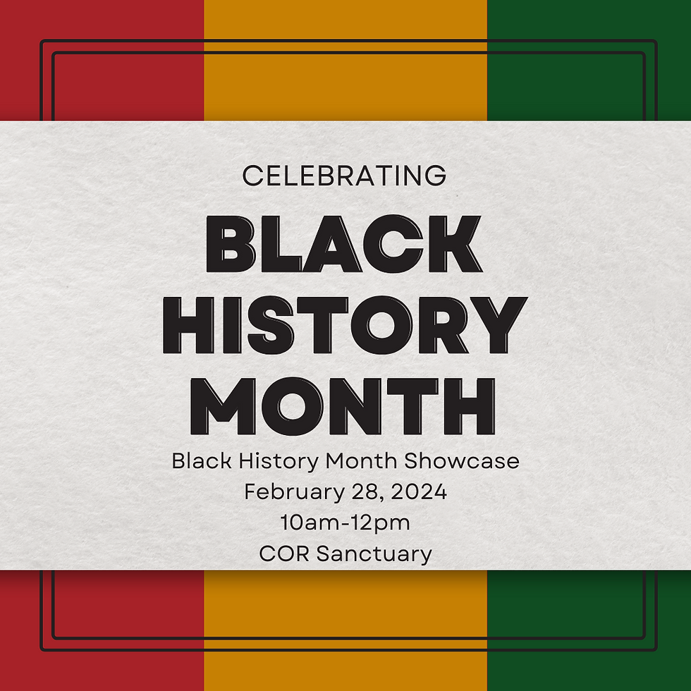 Black History Month at City of Refuge