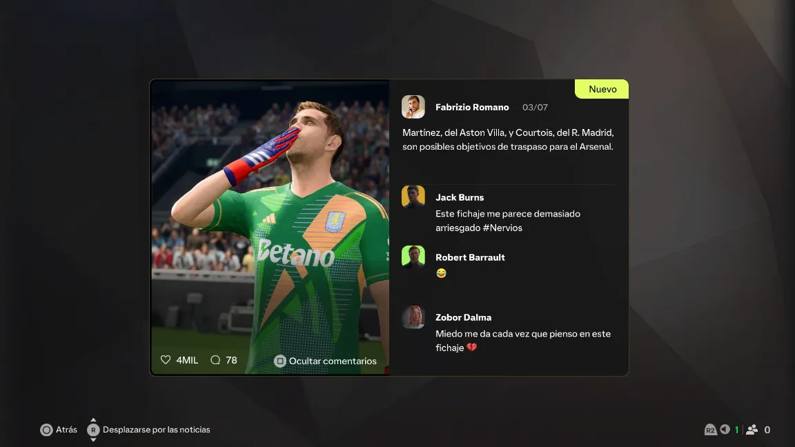 Interfaz Modo Carrera