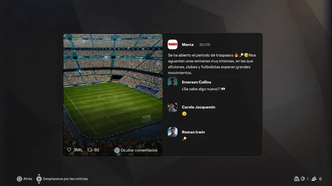Interfaz Modo Carrera