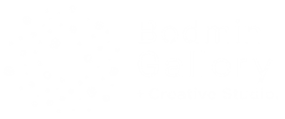 Bodmin Gallery + Creative Studio Logo -White - Horizontal.png