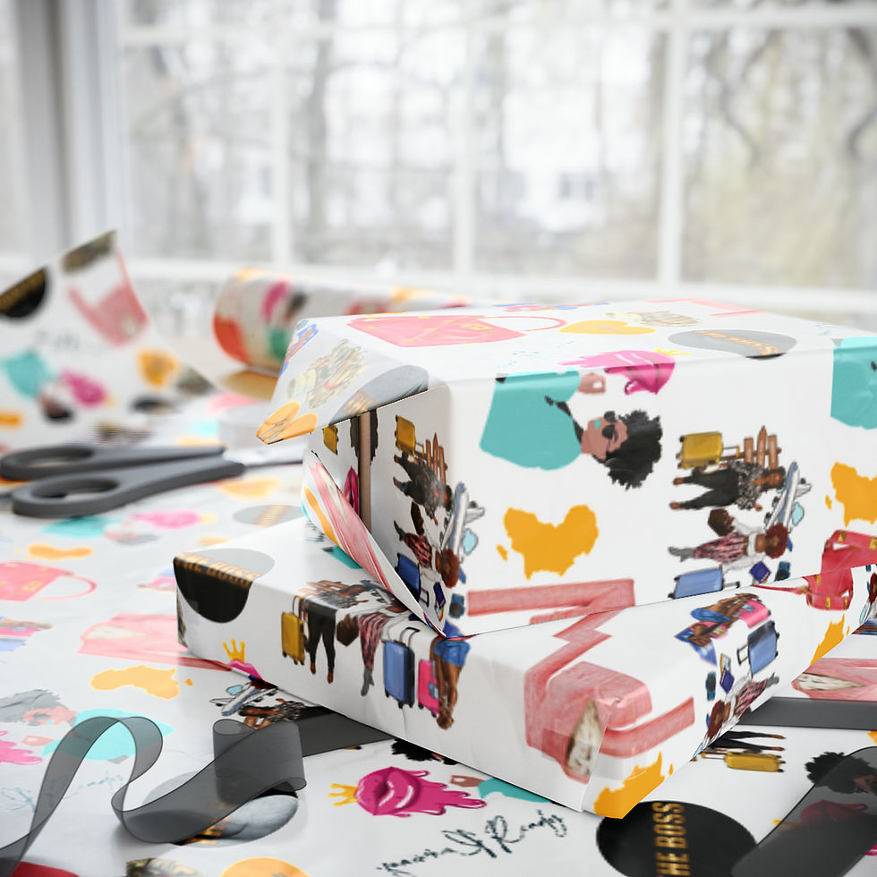 Thumbnail: Black Girl Magic (The Boss) Wrapping Papers