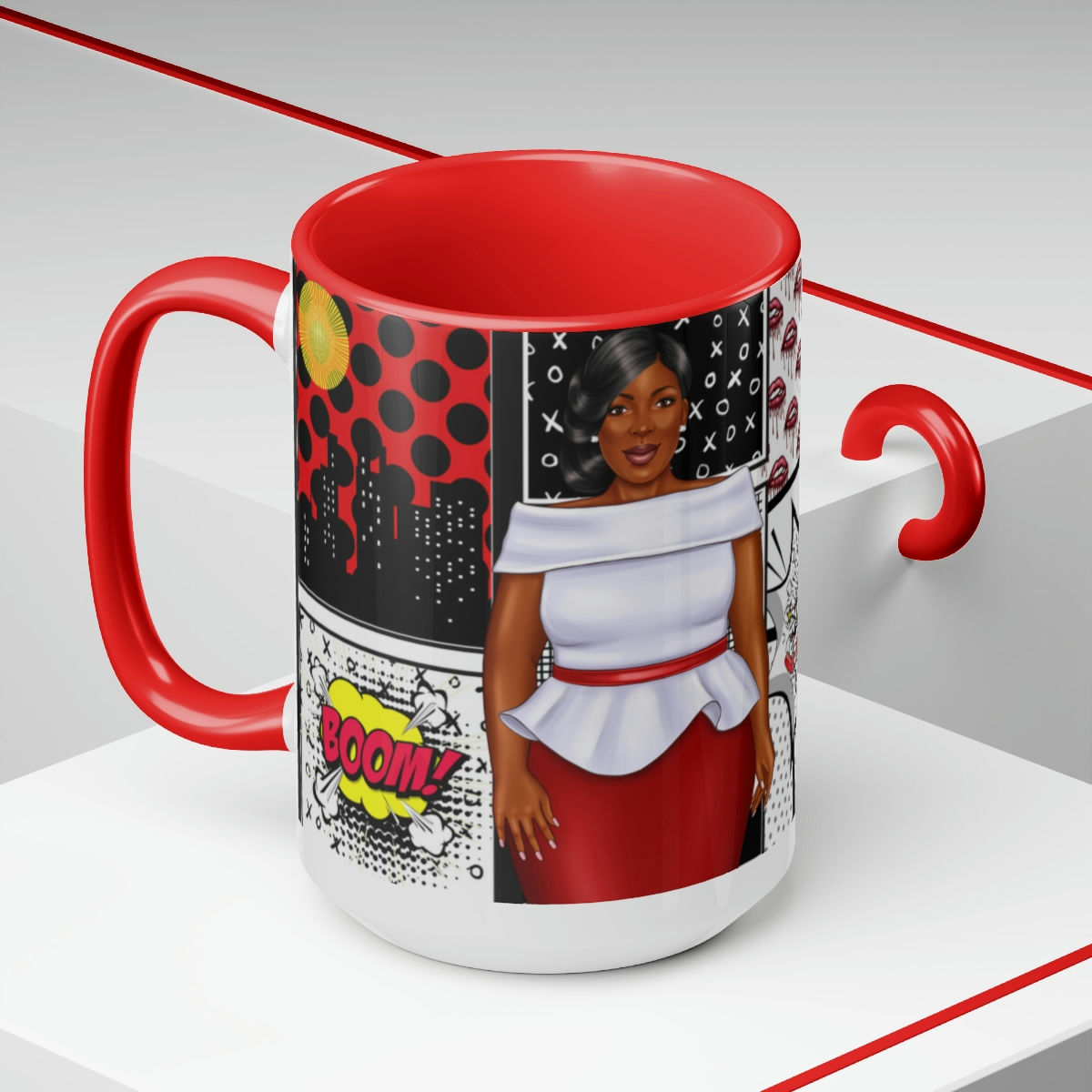 Red Bottom Mug15oz
