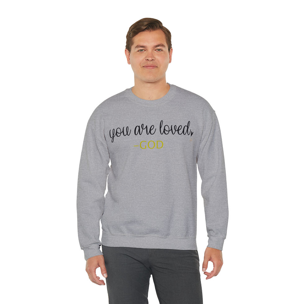 Thumbnail: You Are Loved (God), Heavy Blend™ Crewneck Sweatshirt