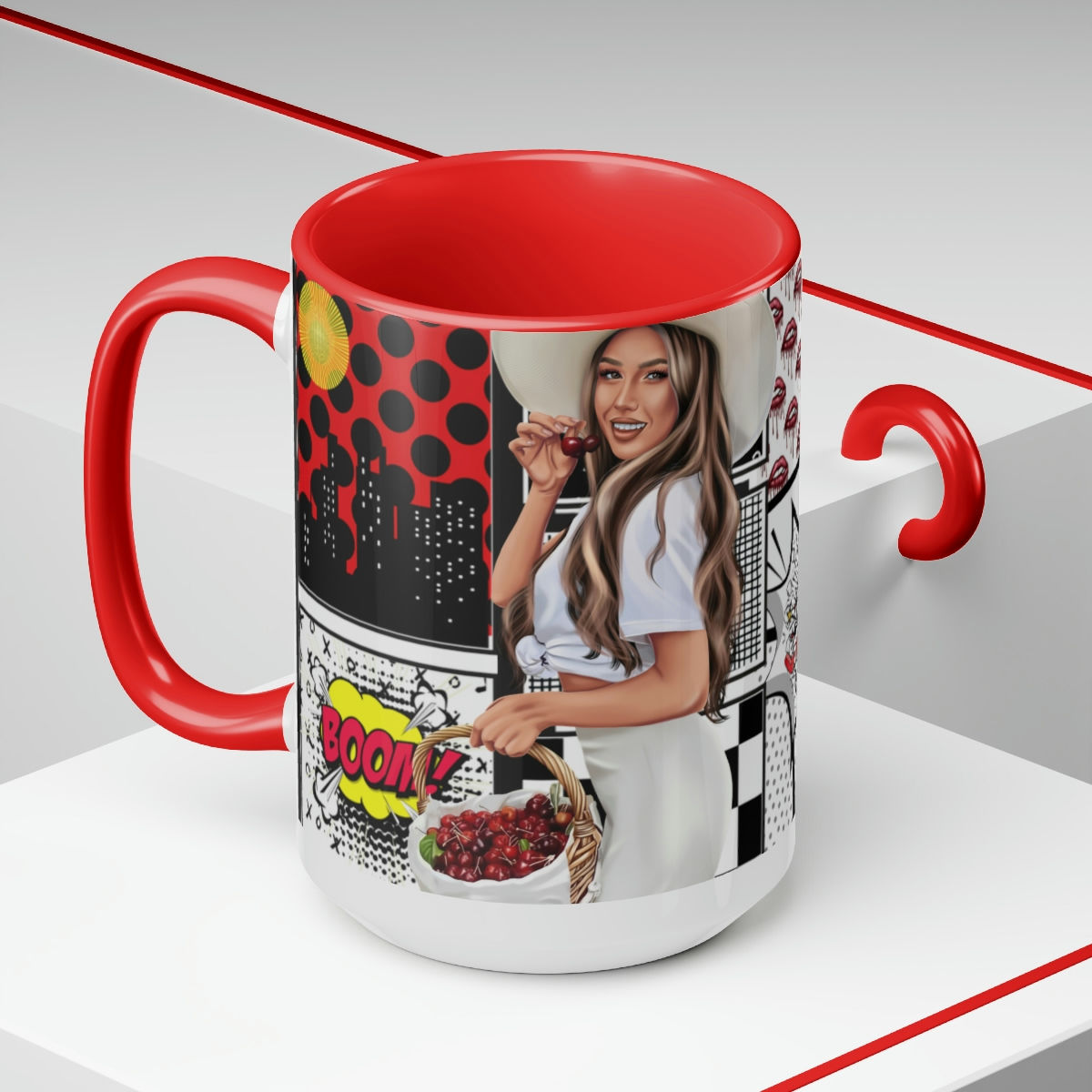 Red Bottom Mug15oz