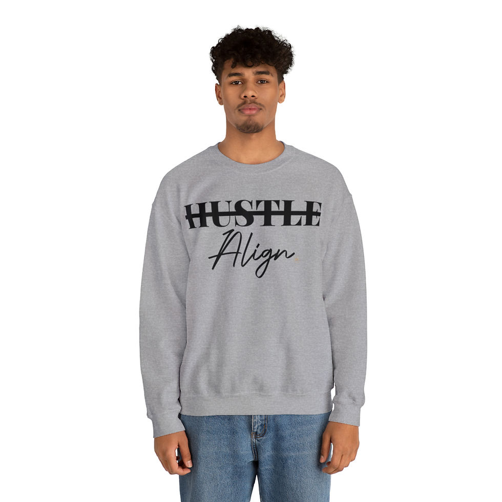 Thumbnail: Hustle/Align, Heavy Blend™ Crewneck Sweatshirt