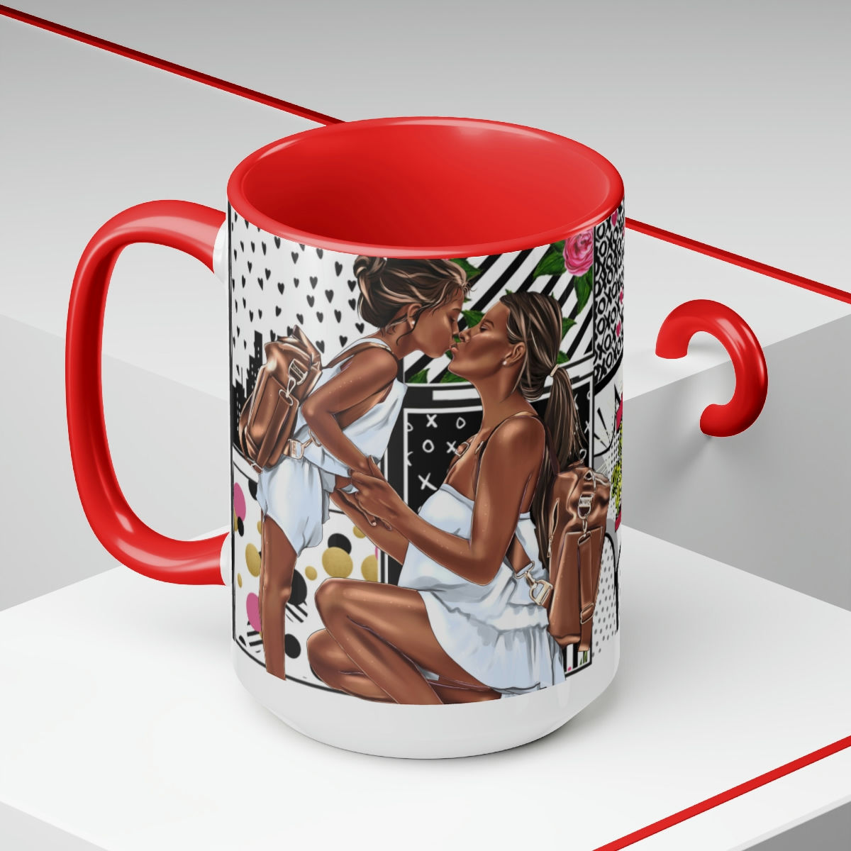 Red Bottom Mug15oz