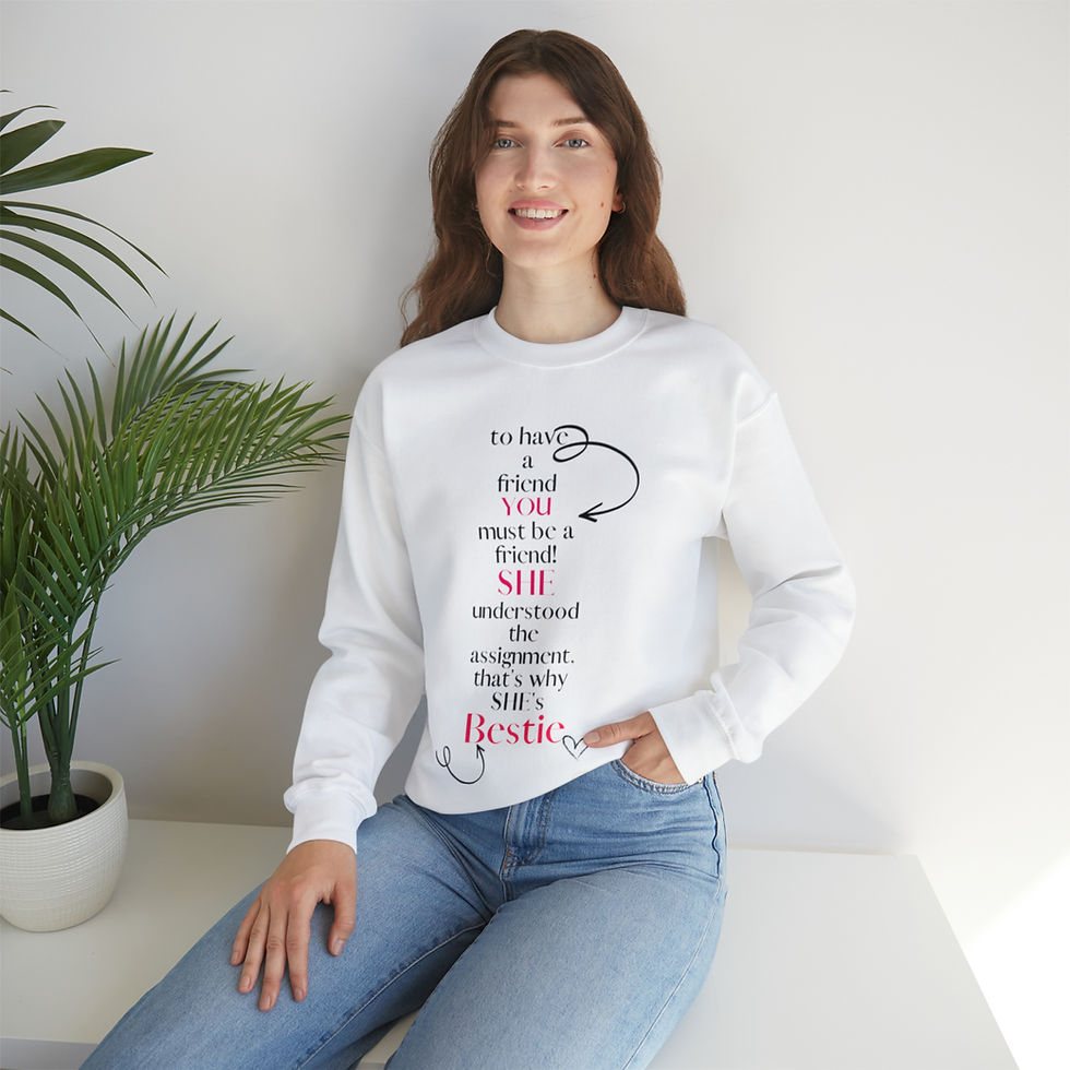 Thumbnail: She's the Bestie, Heavy Blend™ Crewneck Sweatshirt