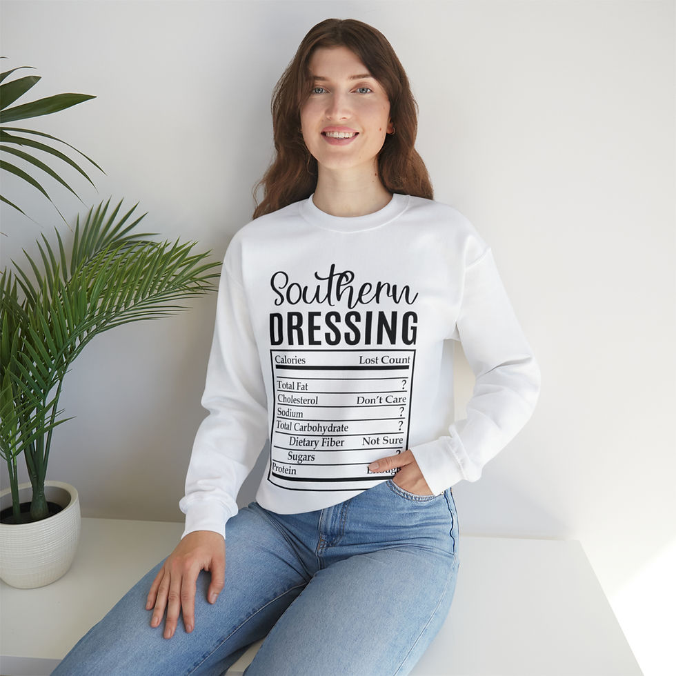 Thumbnail: Food Nutrition Facts, Heavy Blend™ Crewneck Sweatshirt