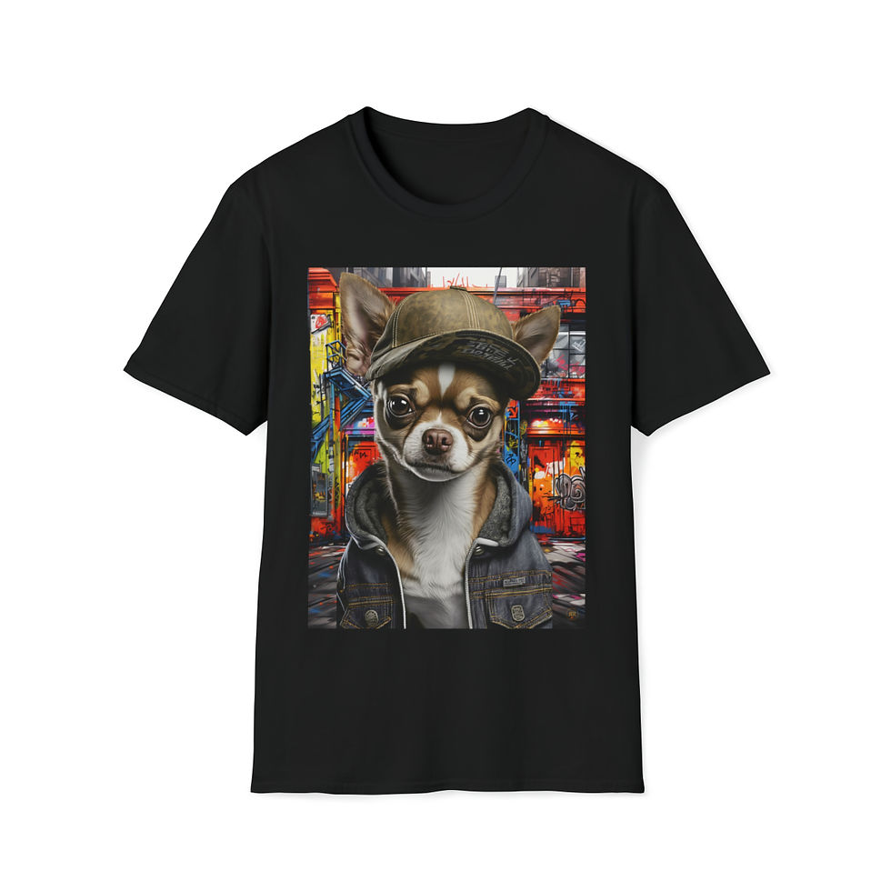 Thumbnail: Graffiti Jungle, unisex soft-style t-shirt