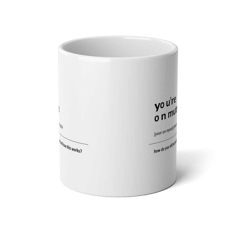 Thumbnail: Office Memo (you're on mute) Jumbo Mug, 20oz