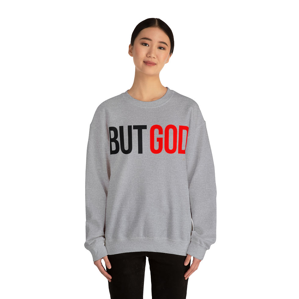 Thumbnail: But God, Heavy Blend™ Crewneck Sweatshirt