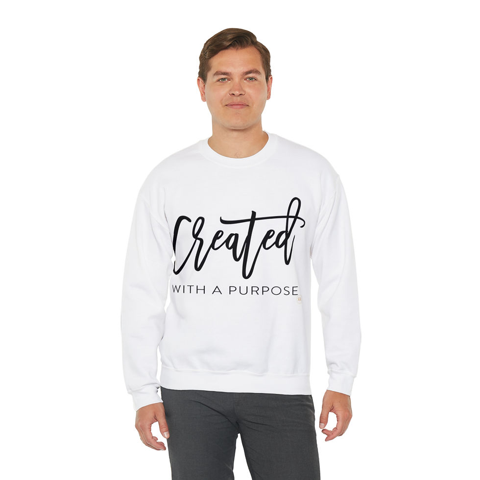 Thumbnail: Created with Purpose, Heavy Blend™ Crewneck Sweatshirt