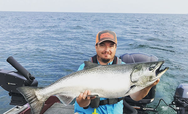 Summer salmon fishing charters