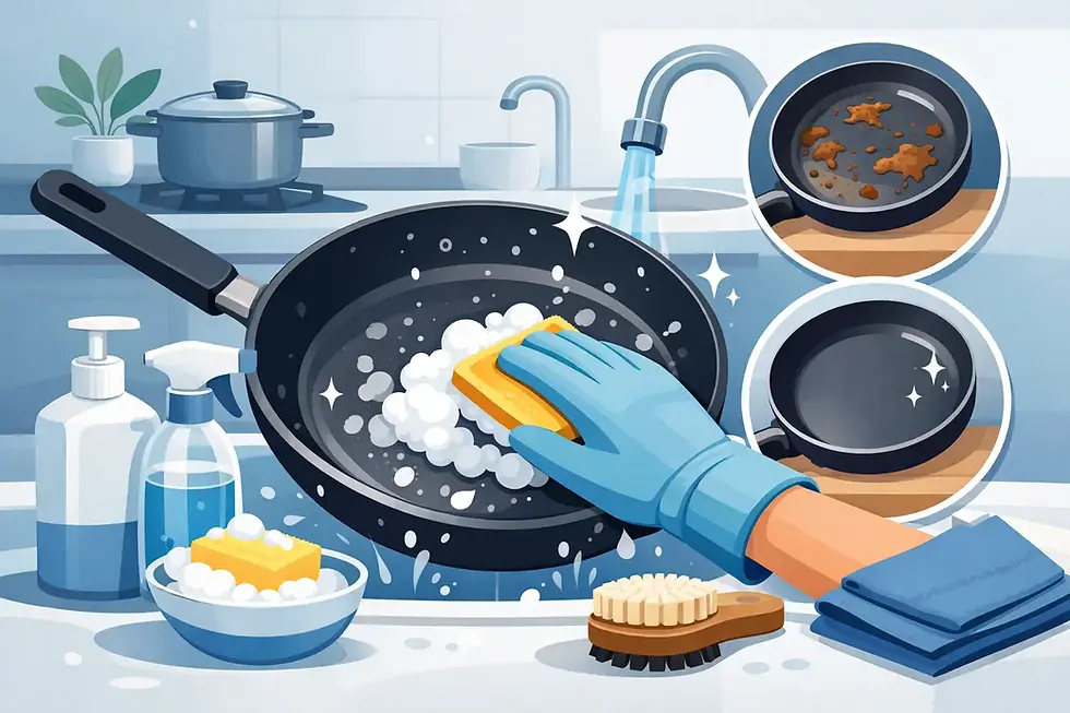 How to Clean Non Stick Pan at Home