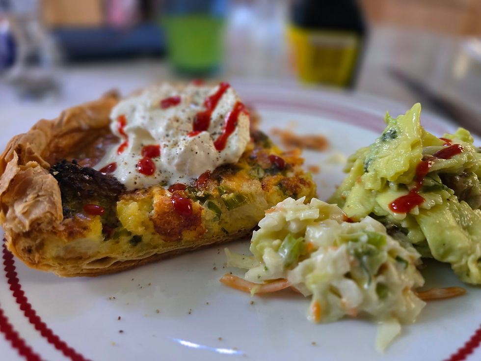 Quiche for dinner then lunch the next day 😋 winning
