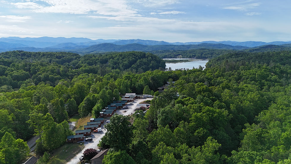 Aerial View of Cabins