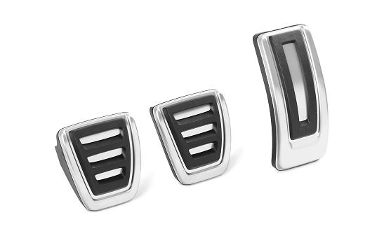 Stainless-steel foot pedal covers