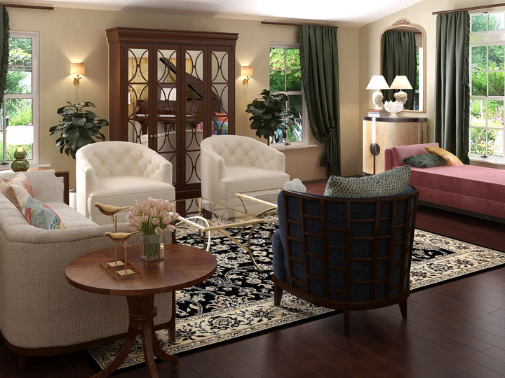 living room rendering