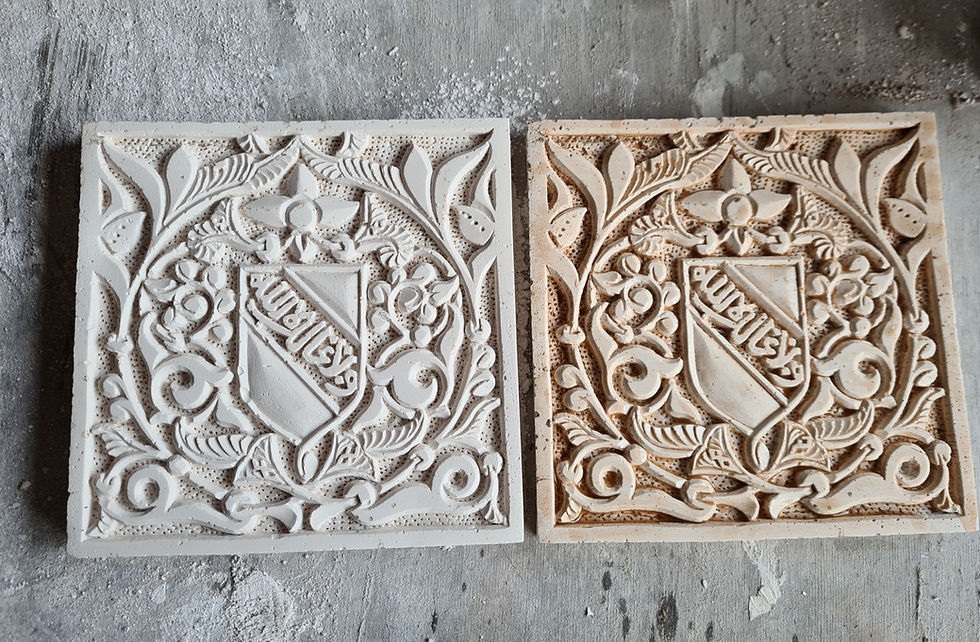 Thumbnail: nasrid stucco artwork inspired by the Alhambra palace designs