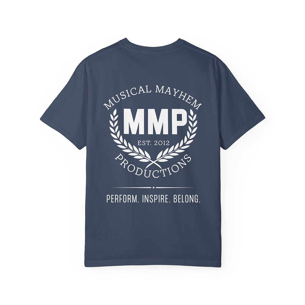Thumbnail: Perform. Inspire. Belong. Unisex Garment-Dyed T-shirt