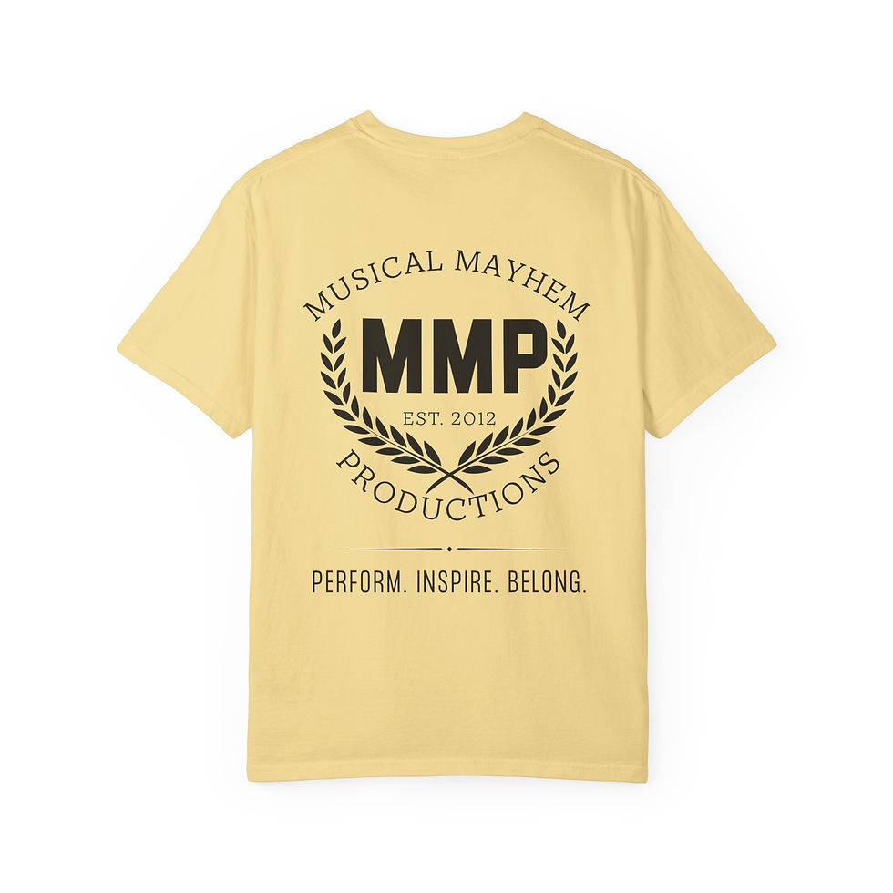 Thumbnail: Perform. Inspire. Belong. Unisex Garment-Dyed T-shirt