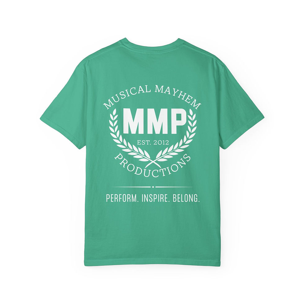 Thumbnail: Perform. Inspire. Belong. Unisex Garment-Dyed T-shirt