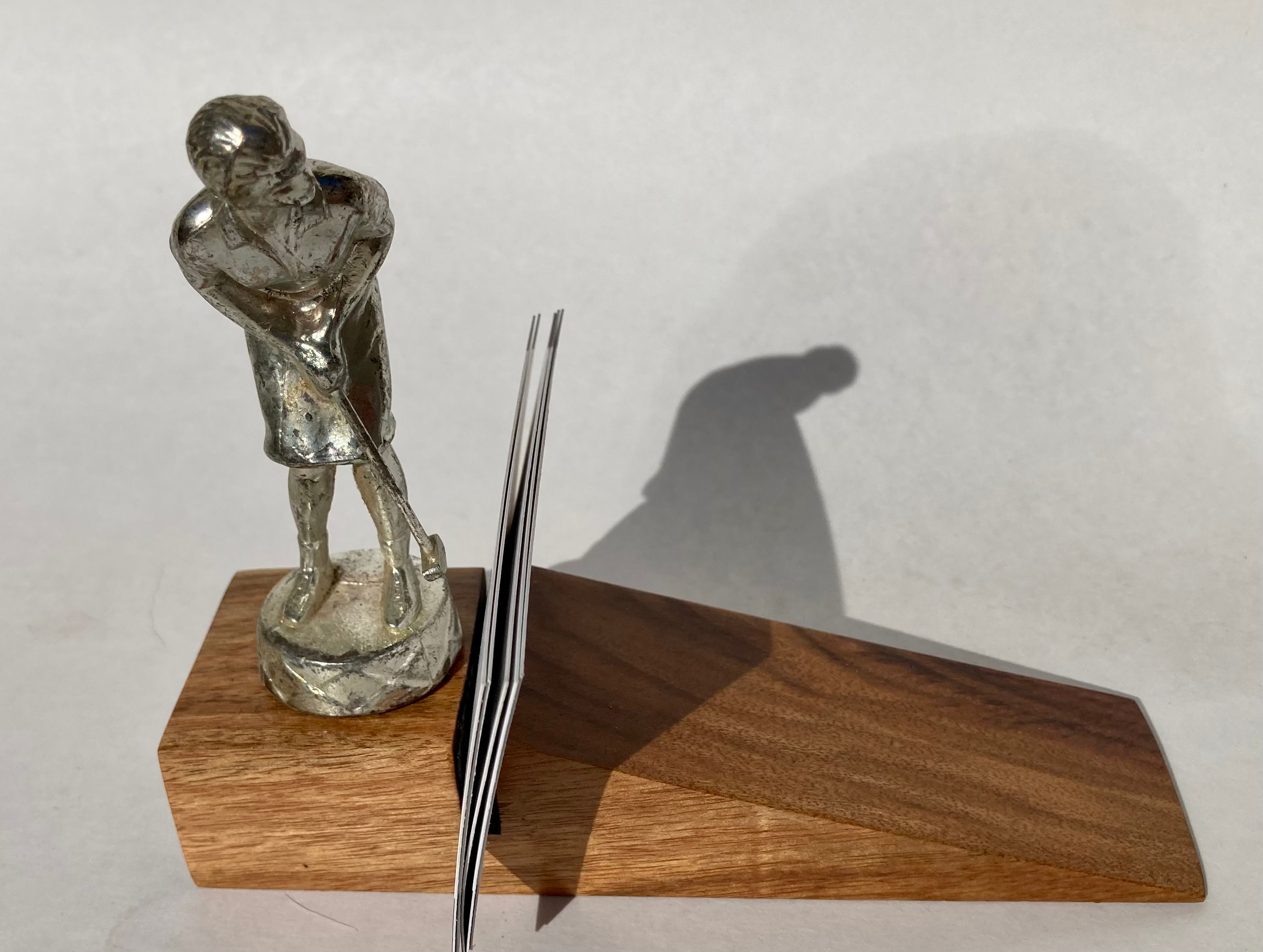 Golfer business card holder