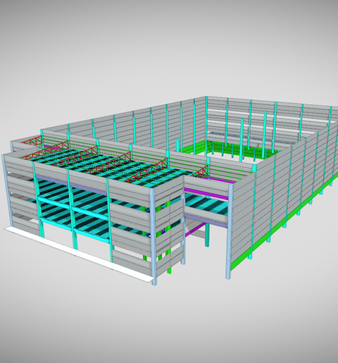 Projeto estrutural industrial em BIM – Engastar Engenharia