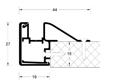 Направляющая шина REHAU Rauvolet Frame