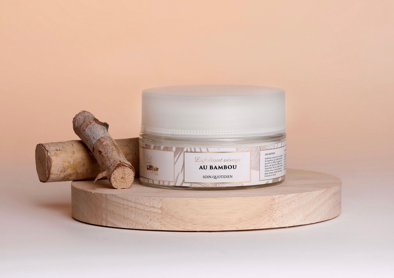 Exfoliant visage au bambou