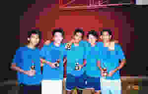 Catholic Junior Collage days (Calvin is standing 2nd from the left, and Mus 3rd from the left).