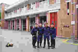 Central Fire Station Rota Commanders (Mus is standing 2nd from the right).