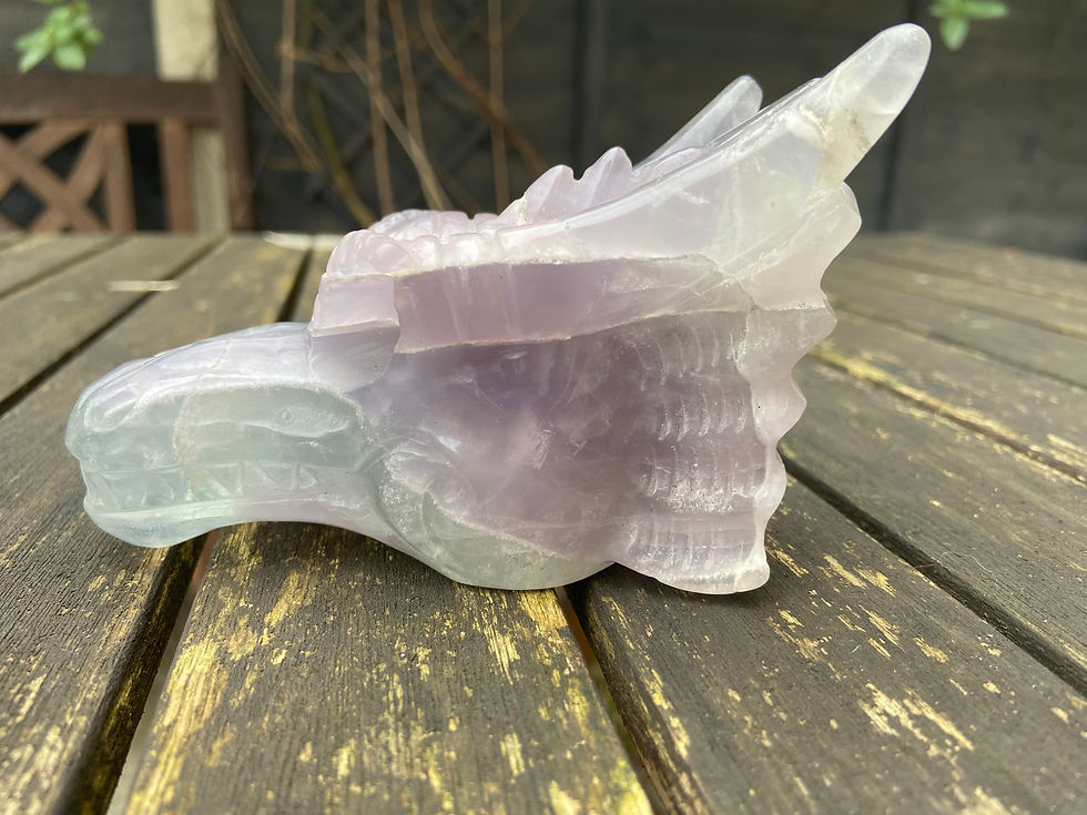 Thumbnail: Light Fluorite Dragon Head