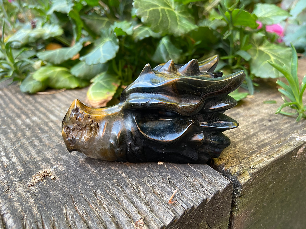 Thumbnail: Blue Flash Tigers Eye Dragon with Salamander energies