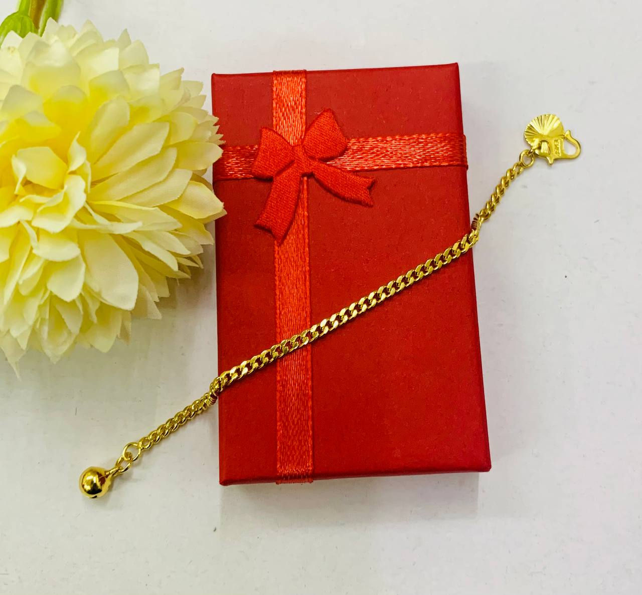 EMAS KOREA 24K 916 GELANG TANGAN LIPAN KOSONG BRACELET (BUDAK)