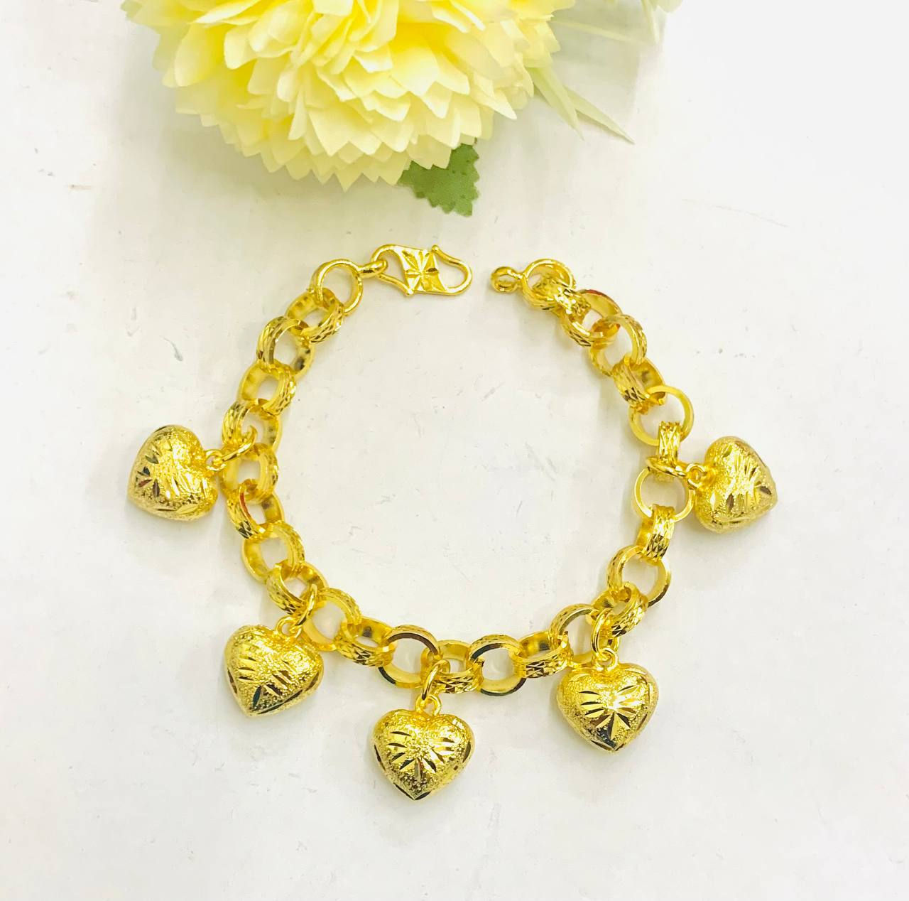 EMAS KOREA 24K 916 RANTAI TANGAN CANDY LOVE