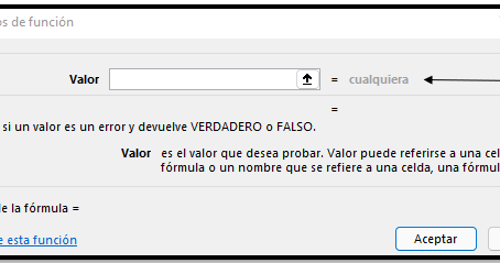 La función ESERROR
